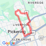 Major Oaks route map