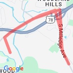 Botanical Gardens route map