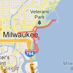 Lake Front Full Run route map