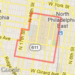 Temple 3 miler route map