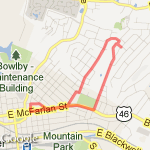 Rt. 46 2.5 mile loop route map