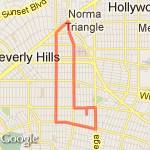 Just over 5 route map