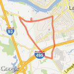 Andover, Beacon, Chandler, North, River Road route map