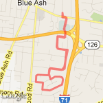 Shorter Indian Hill loop route map