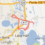 16 miles around Lake Nona route map