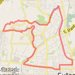Fullerton lost route map