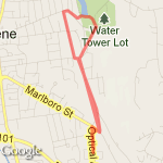 Optical to Robin Hood Park route map