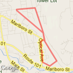 Optical to rail trail and back route map