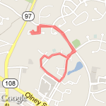 Olney home route map