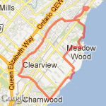 24km route - Clarkson route map