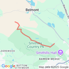 Winter Hill 10k - 10.00 Km route in Rivington