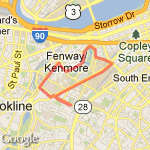 Fenway Run route map