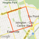 Kipling Loop route map