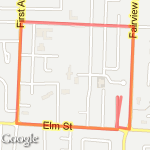 Big Square route map