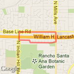 Lyns house route map