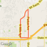 up baldy rd. route map