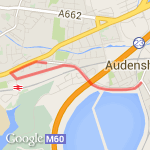 past fairfield to bridge  route map