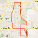 8 mile run route map
