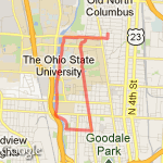 around campus: south route map