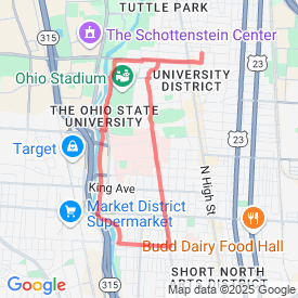 Run My Route - Running Map around campus: south