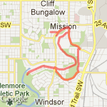 October 9, 2012 route map