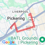 Rental Car route map