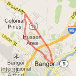 8.5 mile loop around kenduskeag and broadway (8.52mi exact) route map