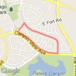 one mile loop-flat route map