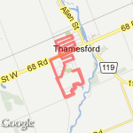 Thamesfird ON route map