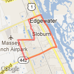 Riverside to Flagler Ave. Loop route map