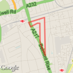 1.5 miles loop route map