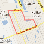 Morning Bike route map