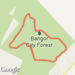 2 hour run @ Bangor City Forest route map