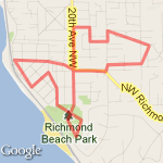 Richmond beach loop route map