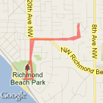 richmond beach park to beach route map