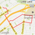 6k - NE Barrie route map