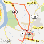 Pearl Street 7 mile route map