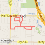sherrwood, riverwoods, and 22 loop route map