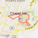 The Claire and Danielle route map