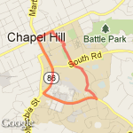 The Sarah and Danielle route map