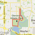 5 km at home route map