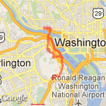 Air Force and Navy Memorials route map