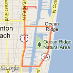 Road Run- US1 BBB-Woolbright route map