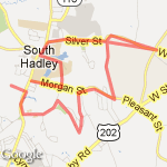 Mosier say brook cold hill Amherst street 8 miler route map