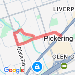 Dixie/Bowler route map