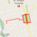 3.4 mile loop around broadway park route map