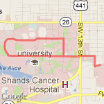 Fraternity Row route map