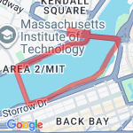 Longfellow Bridge Loop  route map