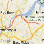 north chatt 1/2 marathon route map