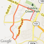 Alamo Ranch Loop route map